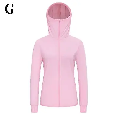 Buy XL Pink For Women UPF 50 Men UV Protection Jacket T-Shirt Hoodie Long 5R2W Sl N7 • 17.91£