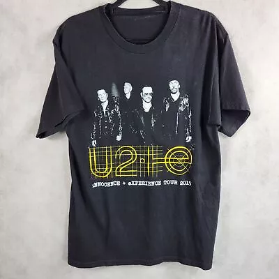 Buy U2 Innocence + Experience Tour 2015 Black T Shirt Size L • 14.99£