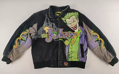 Buy The Joker Jacket JH Design Size Childs Large 9-10 Embroidered *Read* Batman • 20.50£