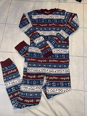 Buy Kids PJ Set HARRY POTTER Hogwarts Pajamas Long Sleeve Size 12 Boy Girl • 12.06£