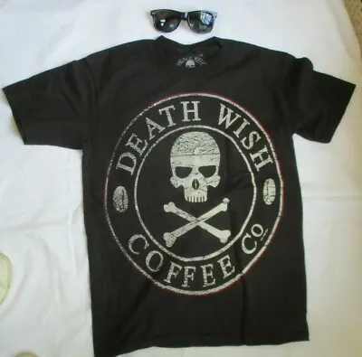 Buy Official Death Wish Coffee T-shirt - Size Small - + Uv Sunglasses - New • 28.43£