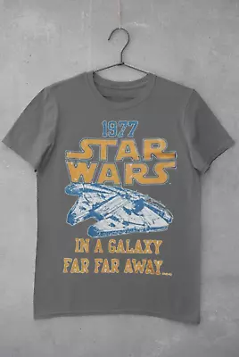 Buy Star Wars 1977 T-Shirt Galaxy Far Far Away  Movie Film Gift 80s 90s Retro Tee  • 9.99£