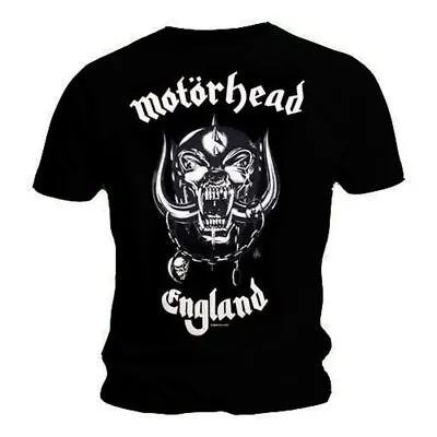Buy Official Motorhead England Mens Black T Shirt With Back Print Motorhead Tee • 16.95£