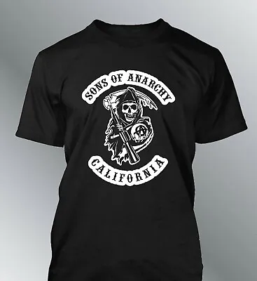 Buy T-Shirt Sons Of Anarchy Serie Gang Bikers Biker Twin Motorcycles Custom Samcro • 19.36£