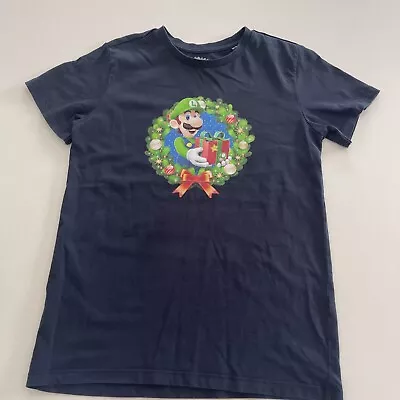 Buy Official Nintendo Super Mario Luigi Christmas T Shirt - Age 11-12, Used. • 8.99£