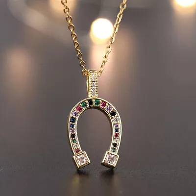 Buy  Horseshoe Necklace Boys Necklaces Chain With Pendant Mens Jewellery Unisex • 9.38£