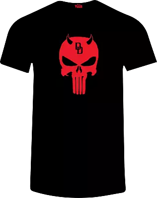 Buy DD Skull T-Shirt - Inspired By Daredevil Punisher • 15.99£
