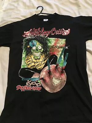 Buy Motley Crue.  Dr. Feelgood 89/90 Tour T Shirt MINT Large • 140£