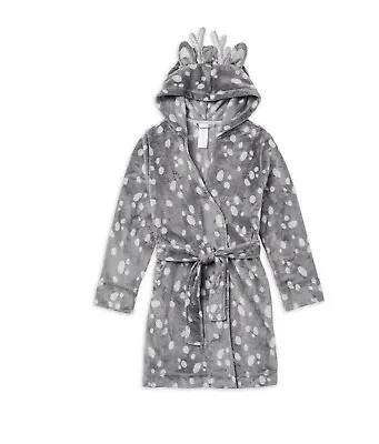 Buy NWT 5 6 Justice Reindeer Hood Nightgown Fur Bath Robe Pajamas Kwanzaa Christmas • 19.37£