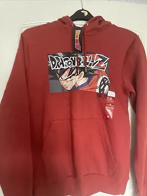 Buy Dragon Ball Z Red Drawstring Pullover Hoodie Size Small BNWT • 24.99£