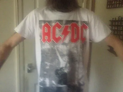 Buy Acdc Official T-shirt Size Men's M Angus Young Bon Scott Malcolm Young Phil Rudd • 14£