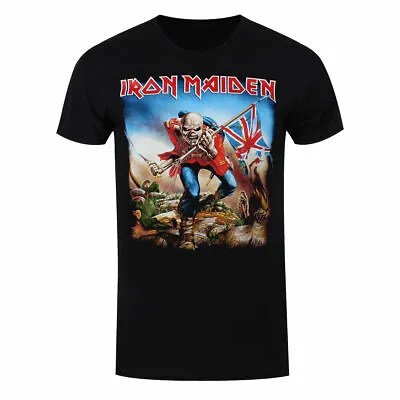 Buy Official Iron Maiden T Shirt The Trooper Eddie Black Classic Rock Metal Band Tee • 14.93£