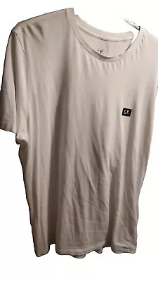 Buy C.P. Company Small Patch Logo White T-Shirt XXL *Immaculate Condition* • 40£