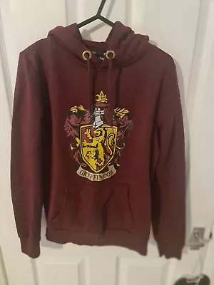 Buy Harry Potter Gryffindor Pullover Hoody Burgundy Red Ladies Size Small 6 To 8 • 18.99£
