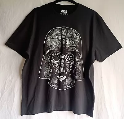 Buy Star Wars Darth Vader Men's Black T-shirt- Size 2XL, Casual, Short Sleeved  • 6.95£