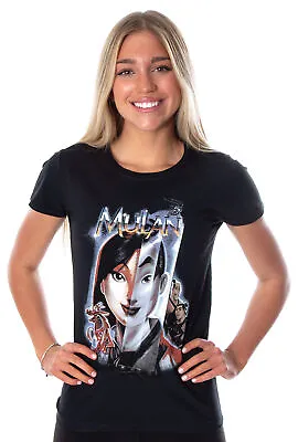 Buy Disney Junior's Mulan Noble Heroine Split Face T-Shirt • 10.52£