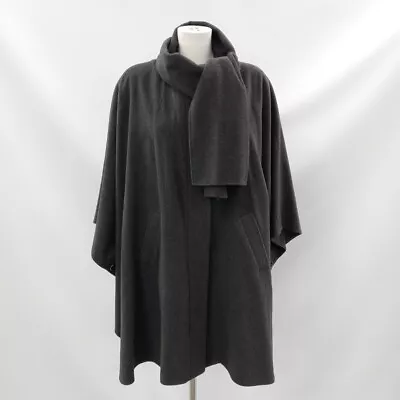 Buy Avoca Cape Jacket UK 8 Grey Wool Cashmere Blend Womens RMF04-CN • 7.99£