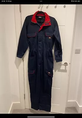 Buy Dickies Ladies Redhawk Size Medium 10/12 Navy Blue Colour Boilersuit Or Overalls • 35£