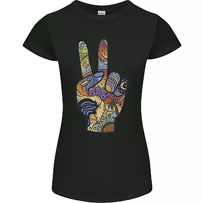 Buy Vacation Peace Gesture Holiday Travel Womens Petite Cut T-Shirt • 9.99£