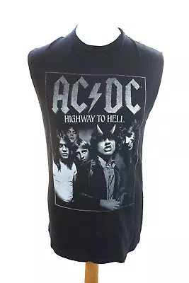Buy UNISEX AC DC HIGHWAY TO HELL SLEEVELESS T-SHIRT Size M - Keep It Sweet Vintage • 5£