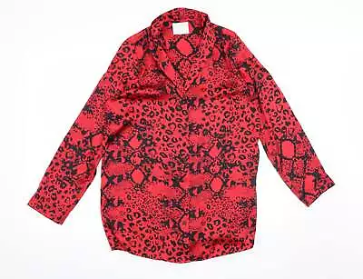 Buy Time To Dream Womens Red Animal Print Polyester Top Pyjama Top Size 8 • 6.25£