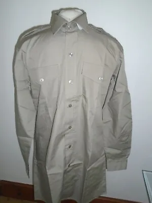 Buy British Military Issue Mens Long Sleeve Stone Shirt Various Sizes New • 20£