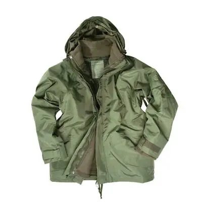 Buy Mil-Tec Army Style ECWCS Waterproof Lined Cold Weather Jacket Green • 100.43£