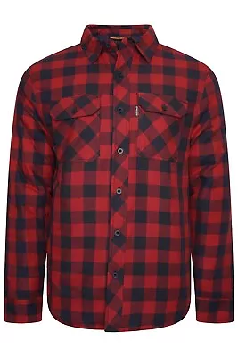 Buy River Road Mens Padded Quilted Lined Lumberjack Shirt  Work Flannel Jacket  • 16.98£