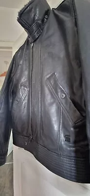 Buy G-Star LEATHER JACKET GARRIS WASHED LEATHER Cloack M • 200£