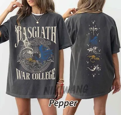 Buy Vintage Basgiath War College Shirt, Fourth Wing Shirt, Dragon Rider Shirt • 32.51£