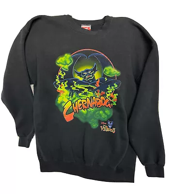 Buy Vintage Rare Chernabog Disney Villains Sweatshirt Shirt Size XL Mickey, Inc. • 318.48£