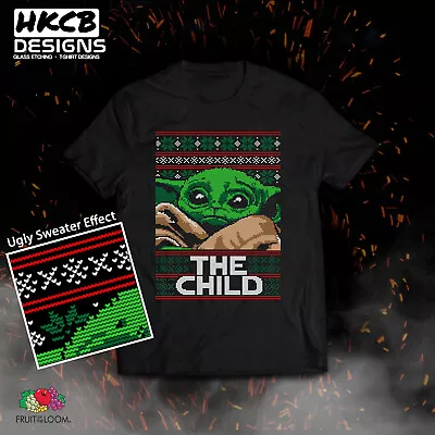 Buy Baby Yoda, Grog, The Child Christmas T-shirt, Fun Gift, Xmas, Ugly Sweater • 13.99£
