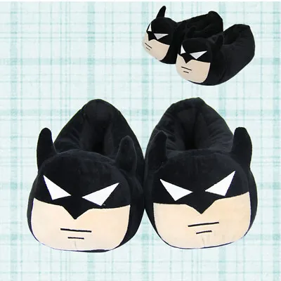 Buy New The Batman Soft Plush Slippers Cartoon Women Men Warm Home Indoor Shoes Gift • 14.49£
