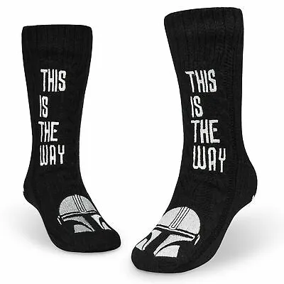 Buy The Mandalorian Fluffy Socks, Baby Yoda Mens Slipper Socks, Warm Knitted Socks • 14.49£