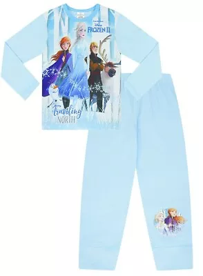 Buy Disney Frozen 2 Pyjamas  3 4 5 6 7 8 Years Olaf Anna Elsa Hans Sven • 9.99£