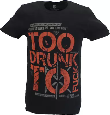 Buy Mens Official Dead Kennedys Black Too Drunk Too T Shirt • 16.99£