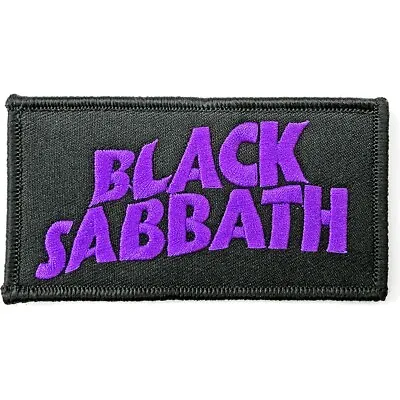Buy BLACK SABBATH Iron-On Woven Patch: Wavy Logo: Official Licenced Merch Ozzy Gift • 4.30£