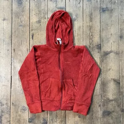 Buy Patagonia Fleece Full-Zip Teddy Soft Hoodie Jacket, Red, Womens Small • 50£