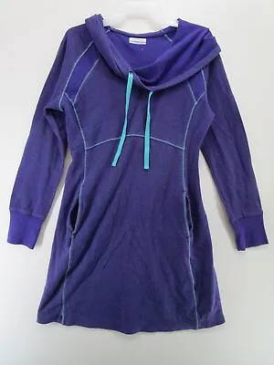 Buy Champion Womens M Drawstring Hoodie Dress Jacket Purple • 10.62£