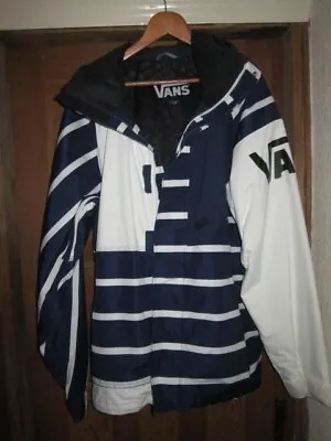 Buy Vans Smowboard Winter Ski Jacket,large,navy Blue And White.hoodie • 59.99£