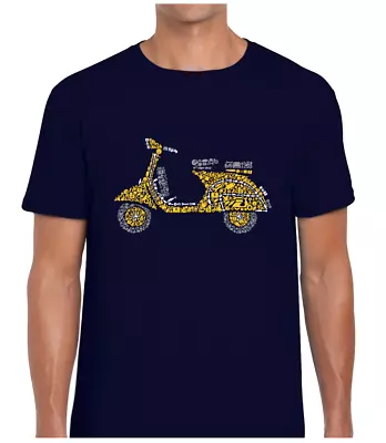 Buy Moped Scooter Mens T Shirt Tee Cool Rider Gift Idea Fan Motorbike Present Cool • 7.99£