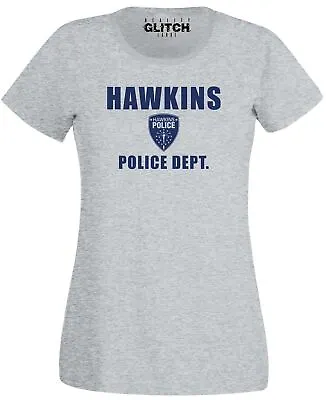 Buy Hawkins Police Department Women's T-Shirt Inspired Upside • 12.99£