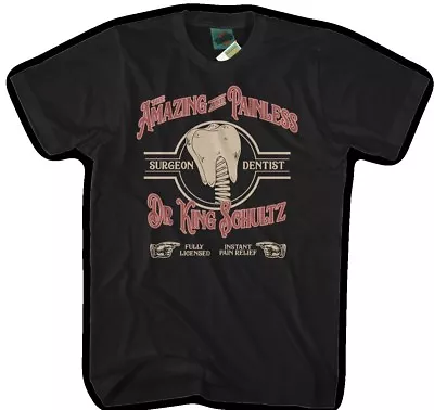 Buy DJANGO UNCHAINED Inspired DR KING SCHULTZ DENTIST, Men's T-Shirt • 18£