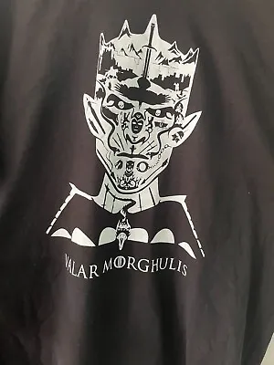 Buy Genuine New Comicon Valar Morghulis T-Shirt MEN'S Game Of Thrones Promotional • 12.99£