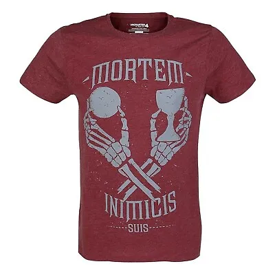 Buy Uncharted 4 A Thief's End Mortem Inimicis Suis Mens T-Shirt Red Unisex Gamer Tee • 17.49£