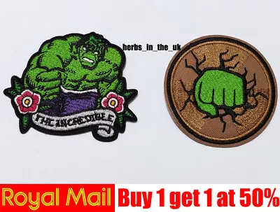 Buy Avengers Superhero Hulk Iron On Sew On Patch Badge • 2.78£