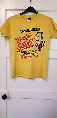 Buy Better Call Saul, Authentic Breaking Bad Yellow T-shirt,small,excellent Cond • 5£