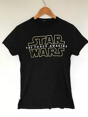 Buy Mens XS Black T Shirt Short Sleeve Star Wars The Force Awakens VGC • 7.50£