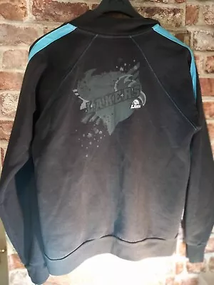 Buy Reebok Lakers  Zipped Sweatshirt Track Jacket Black Large Preloved Large • 14.45£