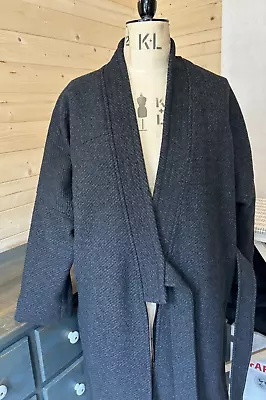 Buy KOMODO Clothing  Grey/Charcoal VEGAN Wool Coat BNWOT • 12£